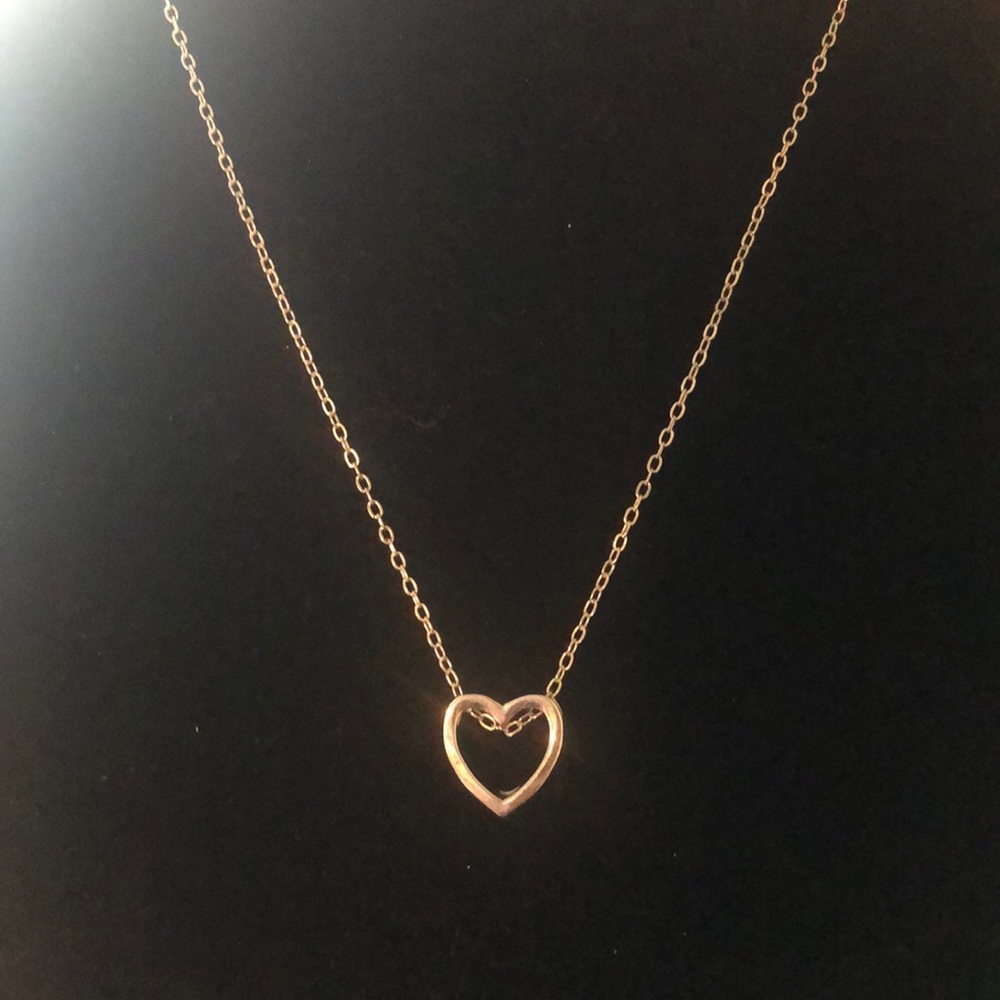 Silver heart necklace